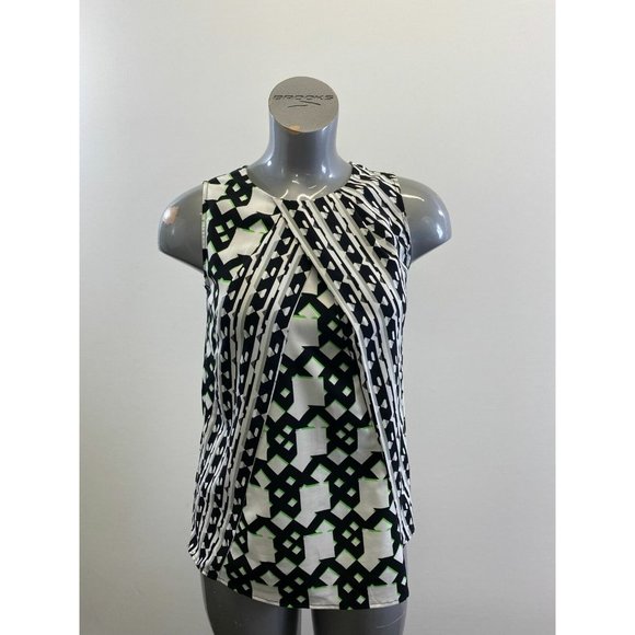 Peter Pilotto Tops - Peter Pilotto for Target Women's Tank Top Size Small Black White Green Geometric